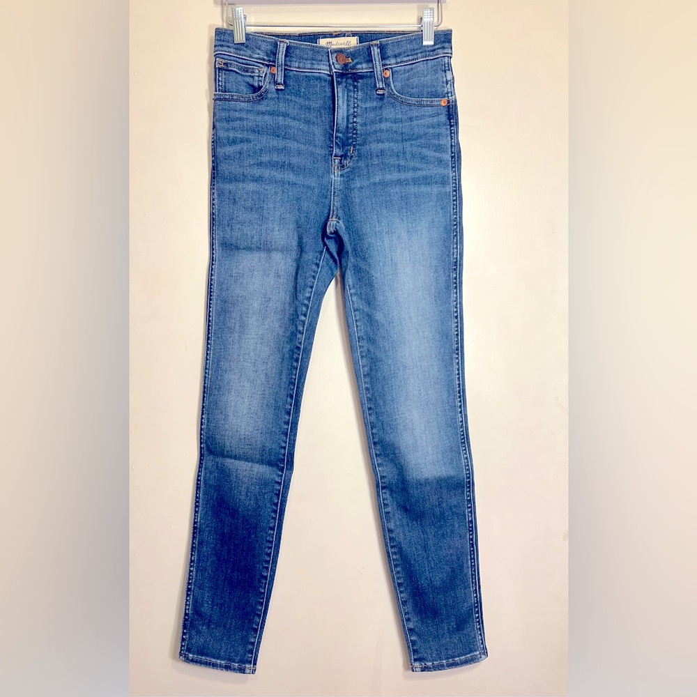 Madewell 10" High Rise Skinny Blue Jeans